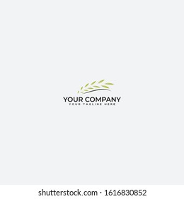 Abstract leaf logo, natural logo,