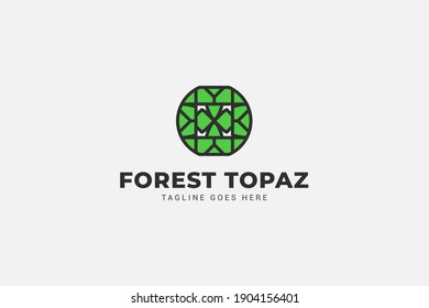 Abstract Leaf logo with a simple and minimalist concept for your brand identity
