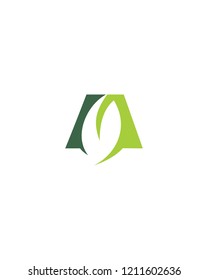 Abstract Leaf Logo Template