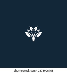 Logo de hoja abstracta para plantilla. Herbal, ecología.