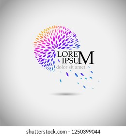 Abstract leaf logo. Vector