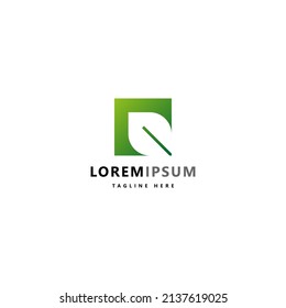 Abstract leaf logo vector illustration. Nature, ecology, garden, plant and organic logo design concept