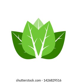 Abstract leaf nature logo icon vector design. healthy food, ecology, spa, business, diet vector logo. Editable Design.
