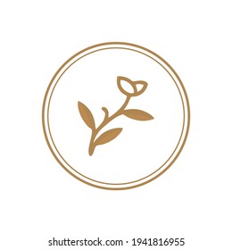 abstract leaf nature logo or icon