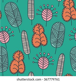 abstract leaf organic seamless pattern beautiful nature background