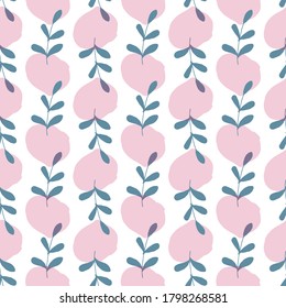 Abstract leaf. Pattern can be used for wallpaper, cover fills, web page background, surface textures, textile fabric. Vector linen texture.