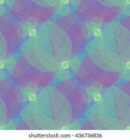 Abstract leaf pattern. Color background