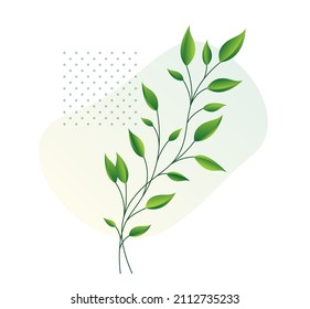 Abstract Leaf Pattern Fresh Green - Stock Illustration as EPS 10 File