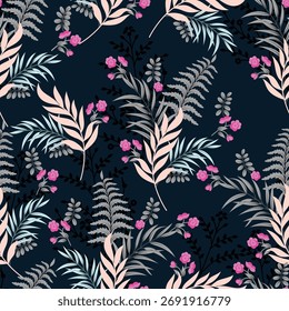Abstract leaf pattern, Seamless leaf pattern for Wallpaper