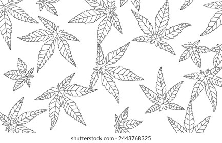 Abstract Leaf Pattern vector background, perfect for office, company, school, social media, advertising, sales, printing and more