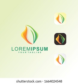 Abstract Leaf Premium Logo Vector