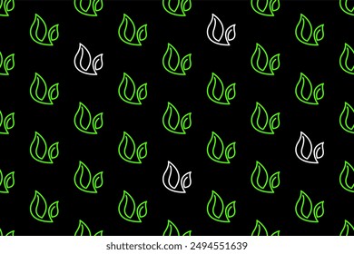 Abstract leaf seamless pattern background. Nature seamless pattern background