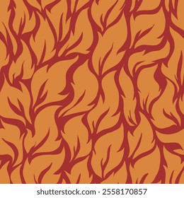 abstract leaf seamless pattern background, foliage seamless pattern for print, fabric, or wrapping paper.