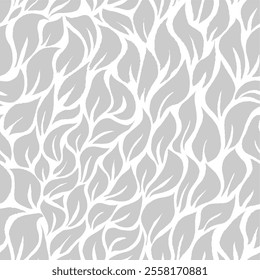 abstract leaf seamless pattern background, foliage seamless pattern for print, fabric, or wrapping paper.