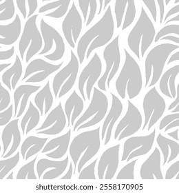 abstract leaf seamless pattern background, foliage seamless pattern for print, fabric, or wrapping paper.