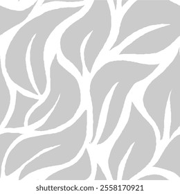 abstract leaf seamless pattern background, foliage seamless pattern for print, fabric, or wrapping paper.