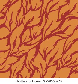 abstract leaf seamless pattern background, foliage seamless pattern for print, fabric, or wrapping paper.