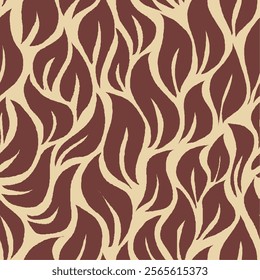 abstract leaf seamless pattern background, foliage seamless pattern for print, fabric, or wrapping paper.