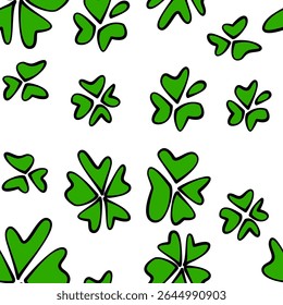 abstract leaf seamless pattern background