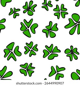 abstract leaf seamless pattern background