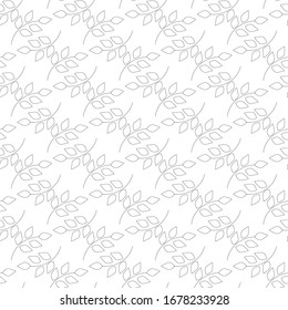 Abstract leaf seamless pattern. Fashion graphic background design. Modern stylish abstract texture. Design monochrome template for prints, textiles, wrapping, wallpaper, website. Vector illustration