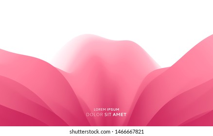 Abstract leaf texture. Floral background. Vector illustration with dynamic effect. 