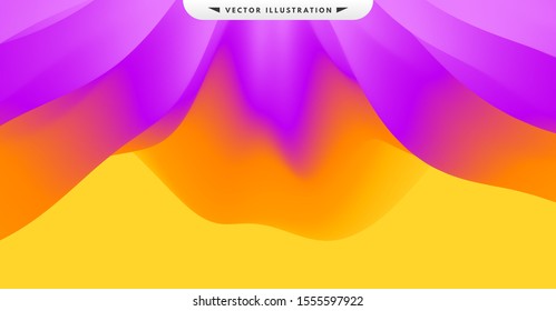Abstract leaf texture. Floral background. Vector illustration with dynamic effect. 