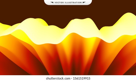 Abstract leaf texture. Floral background. Vector illustration with dynamic effect. 