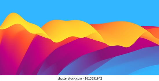 Abstract leaf texture. Floral background. Vector illustration with dynamic effect. 