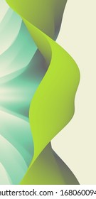 Abstract leaf texture. Floral background. Vector illustration with dynamic effect. 