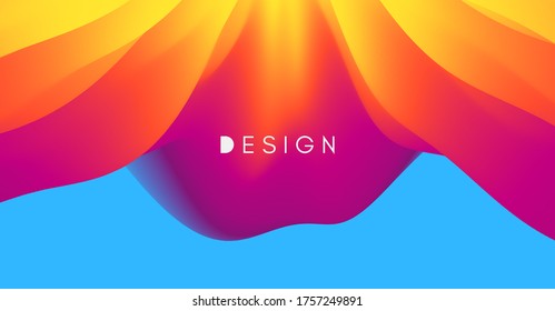 Abstract leaf texture. Floral background. Vector illustration with dynamic effect. 