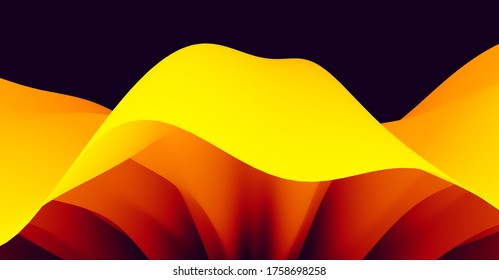 Abstract leaf texture. Floral background. Mushroom. Vector illustration with dynamic effect. 