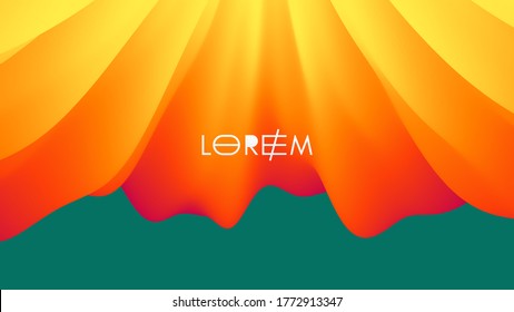 Abstract leaf texture. Floral background. Vector illustration with dynamic effect. 