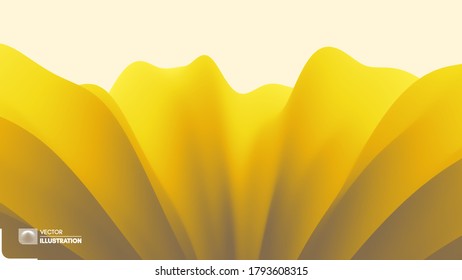 Abstract leaf texture. Floral background. Vector illustration with dynamic effect. 
