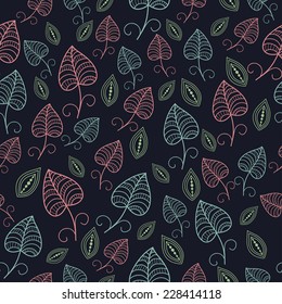 Abstract leaf texture. Seamless pattern can be used for wallpaper, pattern fills, web page background, surface textures