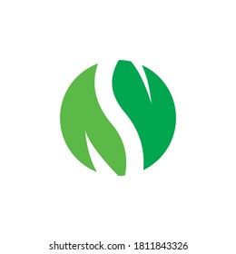 Abstract Leaf Vector , Nature Logo