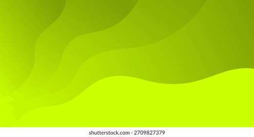 Abstract Leaf wave layer Green color background for template, poster, flyer design, wallpaper. Vector illustration