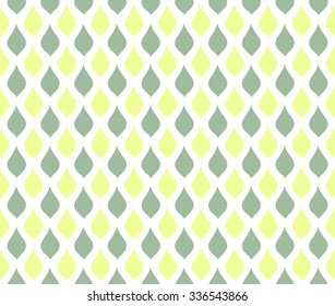 Abstract leaf wavy curve with green and yellow seamless pattern background wallpaper. Vector image