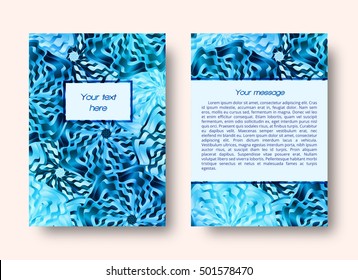 Abstract leaflet or brochure template with place for text
