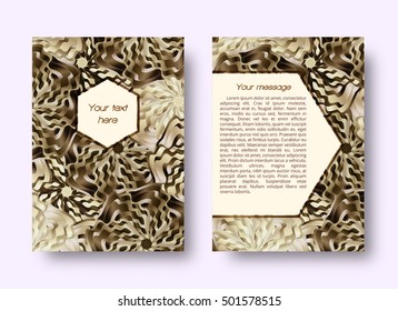 Abstract leaflet or brochure template with place for text
