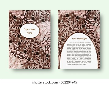 Abstract leaflet or brochure template with place for text

