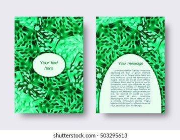 Abstract leaflet or brochure template with place for text
