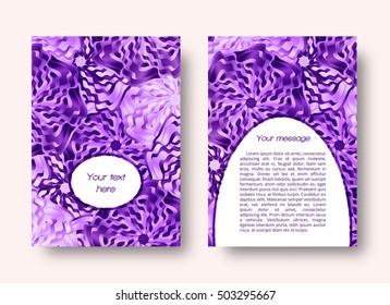 Abstract leaflet or brochure template with place for text
