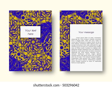 Abstract leaflet or brochure template with place for text
