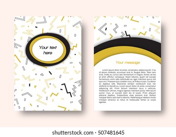 Abstract leaflet or brochure template with place for text