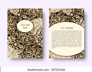 Abstract leaflet or brochure template with place for text
