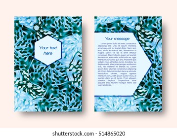 Abstract leaflet or brochure template with place for text
