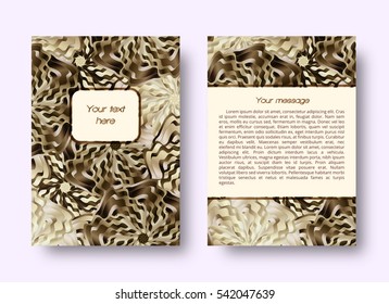 Abstract leaflet or brochure template with place for text
