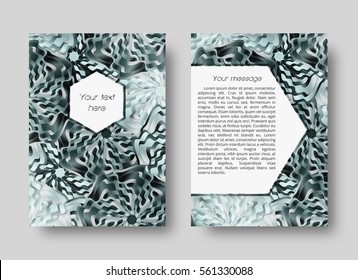 Abstract leaflet or brochure template with place for text
