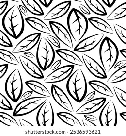 abstrato folhas fundo vetor padrão sem emenda para finalidade decorativa